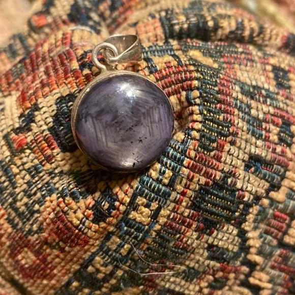 Star Ruby Sterling Silver Pendant - Picture 1 of 3